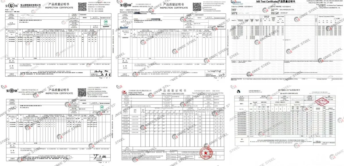 Mill Test Certificates (MTC) Mill Test Certificates (MTC)